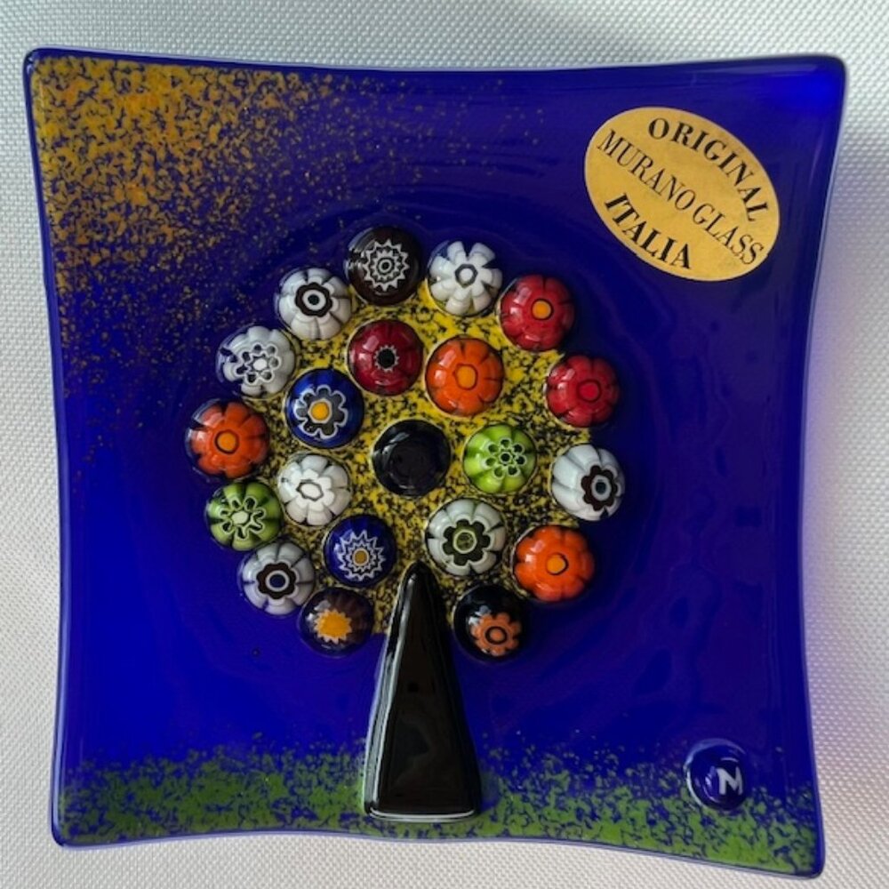 Tree of Life Murano Glass Dish - Made in Itlay